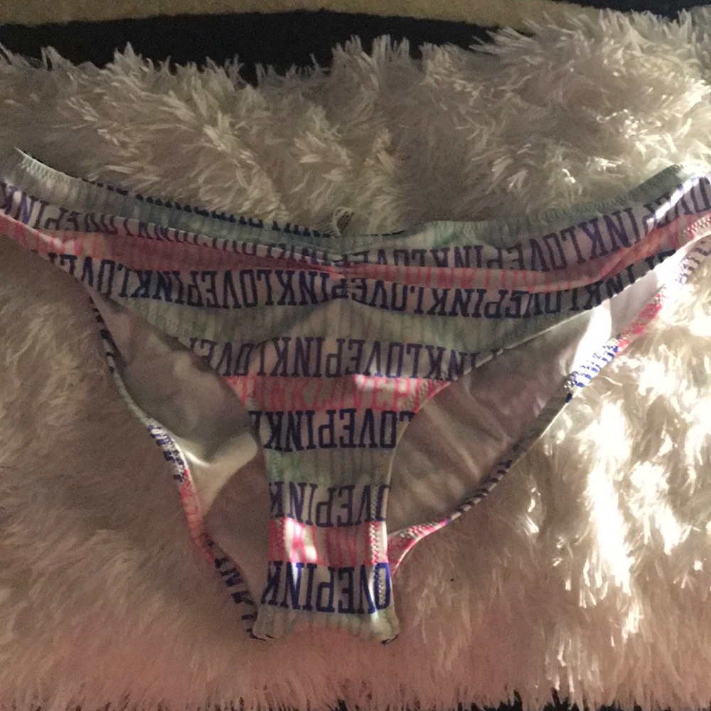 Victoria's Secret swim bottoms. Scrunch back. Ned
